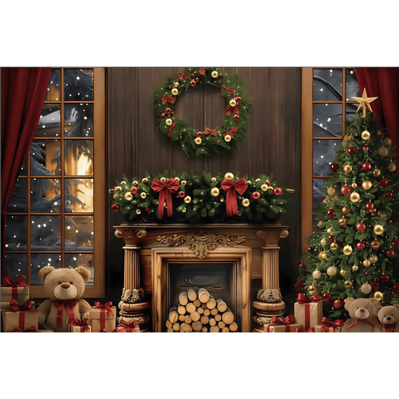 Fundo Decorativo de Natal Transformador de Ambientes