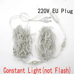 Cortina de Luzes LED Natalinas – Encanto e Magia para sua Casa